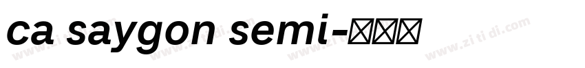 ca saygon semi字体转换